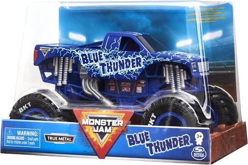 Monster Jam, Official Blue Thunder Monster Truck, Collector Die-Cast Vehicle, 1:24 Scale in Saudi Arabia