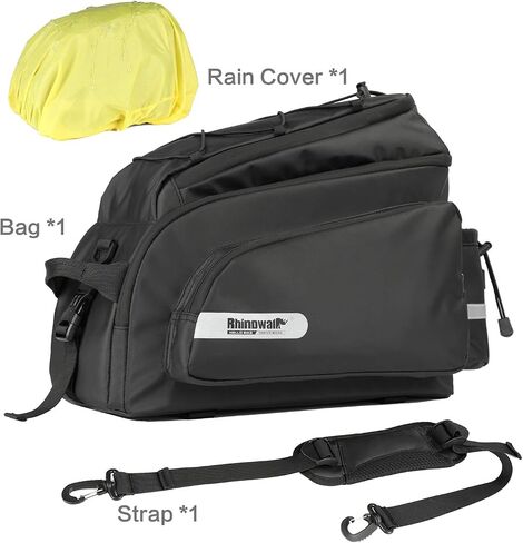 Rhinowalk Bike Bag Bike Trunk Bag Bike Pannier Bag,(for Bicycle Cargo Rack Saddle Bag Shoulder Bag Laptop Pannier Rack Bicycle Bag Professional Cycling Accessories) in Saudi Arabia