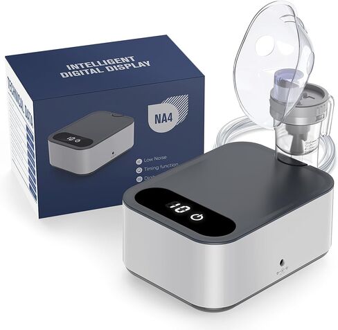 Portable Nebulizer Machine for Kids with 2 Masks - Low Noise Nebulizer for Adults in Kuwait
