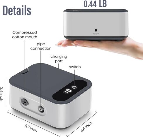 Portable Nebulizer Machine for Kids with 2 Masks - Low Noise Nebulizer for Adults in Kuwait
