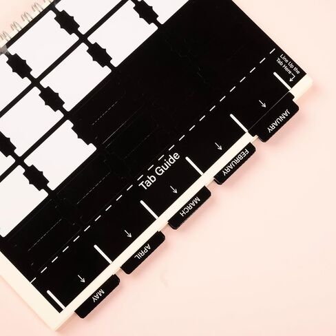 ملصقات شهرية مخططة مغلفة من Lumintutu، 40 علامة تبويب خطة لاصقة لأجهزة الكمبيوتر المحمولة (مجموعتان 12 علامة تبويب شهرًا و16 علامة تبويب فارغة)، مجموعة فواصل التقويم الشهرية (موراندي) in Kuwait