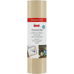 ANT Vinyl Permanent Adhesive Vinyl Sheets for Decor Sticker, Party Decoration, Car Decal - Vinyl for Cutting Machine, Craft Cutter (Matte Ivory White, 8.5inch x 12inch x 25 Sheets) in Kuwait