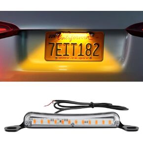 LED License Plate Light, License Plate Lamp, Waterproof LED Tag Lamp Replacement, Auto Accessories 12V DC High Bright Running Reverse Tail Light Assembly Fit for Car Trailer RV Boat (White) in Saudi Arabia