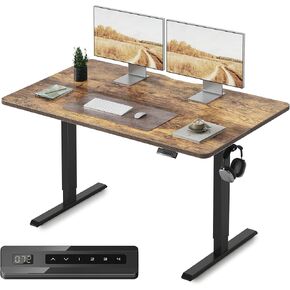 محول مكتب قائم من FEZIBO، حامل مكتب واقف، مكتب للجلوس وقابل للتعديل لارتفاع مكاتب رفع الكمبيوتر ومحطة عمل الكمبيوتر للمكتب المنزلي 30 بوصة أسود in Kuwait