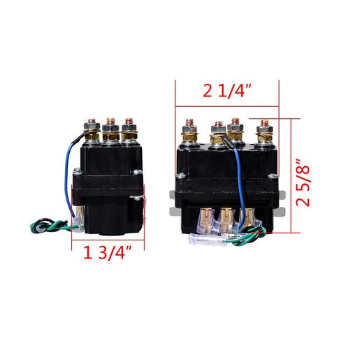 Astra Depot 12V 250A Winch Solenoid Contactor Relay + Twin Wireless Remote Controls for ATV UTV 4WD 4x4 2000lbs-5500lbs Winches KFI Ramsey in Saudi Arabia