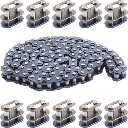 T8F Heavy Duty Drive 116 Chain + 10Pcs Master links 43cc 47cc 49cc 2-Stroke Dirt Super Pocket Bike Motorcycle Mini ATV Quad 4 Wheeler in Saudi Arabia