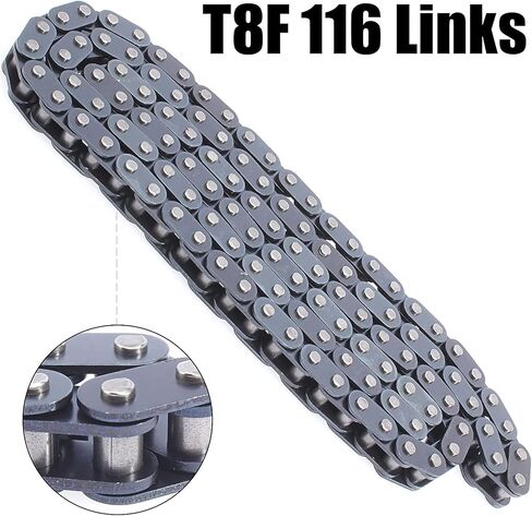 T8F Heavy Duty Drive 116 Chain + 10Pcs Master links 43cc 47cc 49cc 2-Stroke Dirt Super Pocket Bike Motorcycle Mini ATV Quad 4 Wheeler in Saudi Arabia