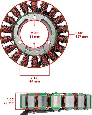 Caltric Stator and Gasket Compatible With Suzuki 750 Lta750X Lta-750X King Quad 2008 2009 2011-2017 in Saudi Arabia