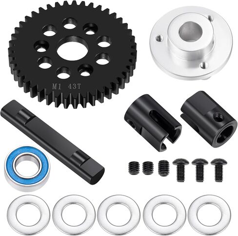 LSG 46T High Speed Differential Spur Gear Slipper Center Diff Spool Locker Set for Arrma 1/7 6S Felony Infraction Limitless Mojave 1/8Kraton/Outcast/Notorious/Talion 6S BLX (46T) in Saudi Arabia
