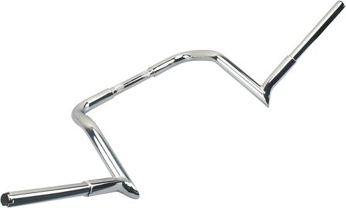 12 بوصة ارتفاع الدهون المقود 1-1/4 بوصة 1.25 بوصة أنبوب قرد Batwing Ape Bar لـ 86-22 Harley Touring Bagger Dresser Street Glide Electra Glide Custom CVO Ultra Limited Tri Road King FLHT FLHX كروم in Kuwait
