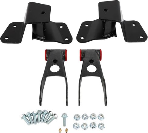 SCITOO 4" Drop Shackles And Hangers Kit Lowering Set 1988-1998 for Chevy Gmc C1500 C15 K15 Truck 4" Lowering Parts Leaf Spring Accessory Suspension Bracket Replacement in Saudi Arabia