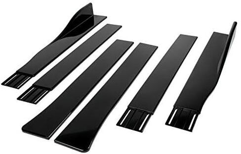 9pcs Combo Front Bumper Body Kit Lip + Side Skirt Extensions Diffuser Compatible with 2015-2017 Hyundai Sonata (Painted Carbon) in Saudi Arabia