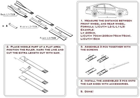 9pcs Combo Front Bumper Body Kit Lip + Side Skirt Extensions Diffuser Compatible with 2015-2017 Hyundai Sonata (Painted Carbon) in Saudi Arabia