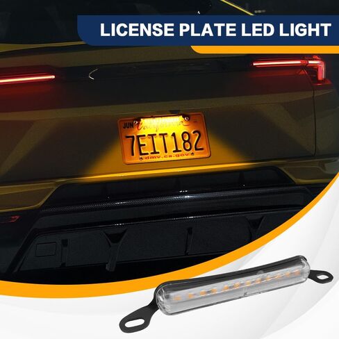 ضوء لوحة الترخيص LED، مصباح لوحة الترخيص، استبدال مصباح LED مقاوم للماء، ملحقات السيارات 12 فولت تيار مستمر عالية السطوع للتشغيل العكسي مجموعة ضوء الذيل مناسبة لمقطورة السيارة RV Boat (أبيض) in Saudi Arabia