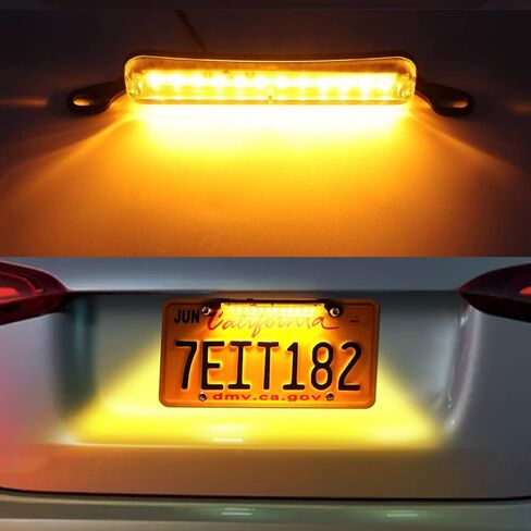 ضوء لوحة الترخيص LED، مصباح لوحة الترخيص، استبدال مصباح LED مقاوم للماء، ملحقات السيارات 12 فولت تيار مستمر عالية السطوع للتشغيل العكسي مجموعة ضوء الذيل مناسبة لمقطورة السيارة RV Boat (أبيض) in Saudi Arabia