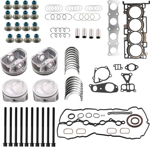 Complete Engine Repair Kits for G4KJ 2.4L Engine-Compatible with for Hyundai Tucson Sonata Santa Fe and Kia Sorento, Crankshaft 23111-2G200, 23111-2G230, Connecting Rods 23510-2G500,23510-2G540 in Saudi Arabia