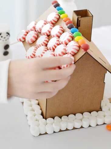 Kid's Craft House Kit (Cardboard) - Pack of 5 - Designed & Made in The USA - Craft for Home, Classroom, Family DIY Decor in Kuwait