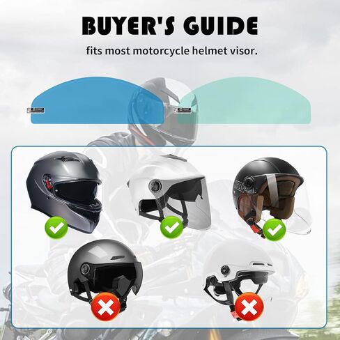 2PCS Motorcycle Helmet Visor Tint Anti Fog Film,Motorcycle Helmet with Visors Film Insert for Clear Vision,Motorcycles Accessories Motorcycles Visors Rainproof Sticker in Saudi Arabia