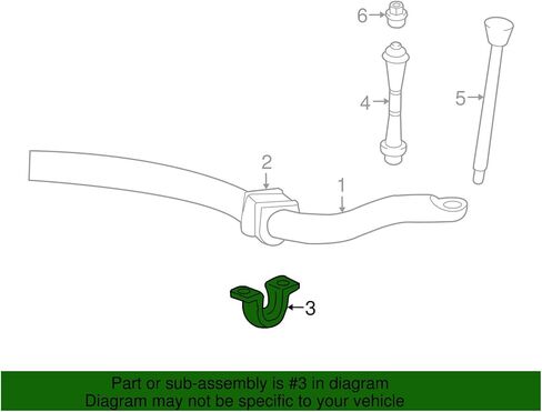 Ford Genuine Stabilizer Bar Bracket 6L2Z-5486-AA in Saudi Arabia