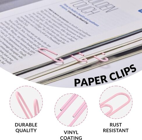 200pcs Paper Clips Binder Clips and Push Pins Set, Mini Clips and Thumb Tacks for Multipurpose Document Organization (Purple) in Saudi Arabia