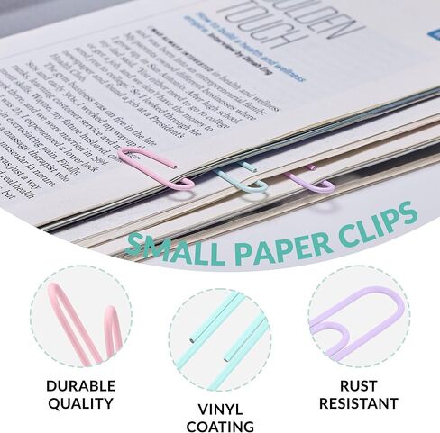 200pcs Paper Clips Binder Clips and Push Pins Set, Mini Clips and Thumb Tacks for Multipurpose Document Organization (Purple) in Saudi Arabia