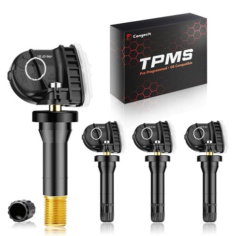 315 ميجا هرتز TPMS، مستشعر ضغط الإطارات المبرمج مسبقًا مناسب لسيارة Ford F150 F-150(2015-2020)، Explorer(2015-2021)، Escape(2020-2024)، Expedition(2017-2024)، Fusion(2016-2021)(4 قطع) in Kuwait
