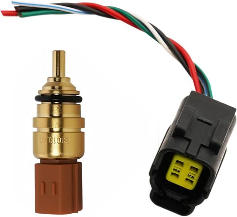 39220-38010 مستشعر درجة حرارة سائل تبريد المحرك مع موصل ضفيرة لـ 2008-2024 Hyundai Azera Elantra Genesis Kona N Palisade Santa Fe Sport Tucson Kia Forte Koup Optima Sorento 39220-02500 in Kuwait