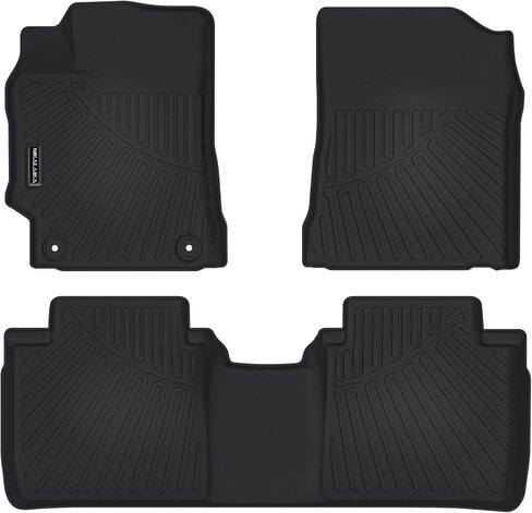 سجادات أرضية لسيارة Honda Pilot 2023 2024 بطانات أرضية مطاطية TPE للحماية من جميع الأحوال الجوية لملحقات Honda Pilot 2023 2024، عديمة الرائحة مضادة للانزلاق، الصف الأول والثاني والثالث، أسود in Kuwait