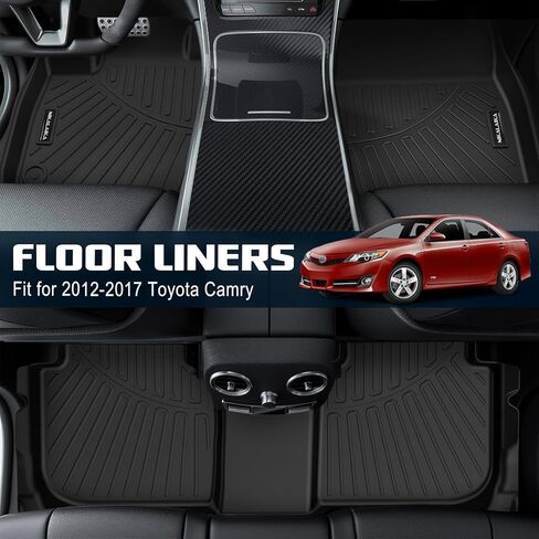 سجادات أرضية لسيارة Honda Pilot 2023 2024 بطانات أرضية مطاطية TPE للحماية من جميع الأحوال الجوية لملحقات Honda Pilot 2023 2024، عديمة الرائحة مضادة للانزلاق، الصف الأول والثاني والثالث، أسود in Kuwait