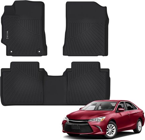 سجادات أرضية لسيارة Honda Pilot 2023 2024 بطانات أرضية مطاطية TPE للحماية من جميع الأحوال الجوية لملحقات Honda Pilot 2023 2024، عديمة الرائحة مضادة للانزلاق، الصف الأول والثاني والثالث، أسود in Kuwait