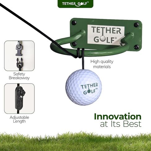 Tether Golf Mini Indoor & Outdoor Golf Game - Unique Golf Game for The Whole Family to Enjoy - Use Your Favorite Putter or Toss by Hand to Score and Have Fun - Great Golf Gift for Dad! in Saudi Arabia