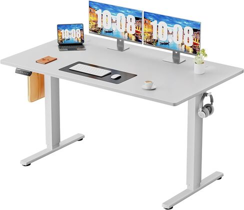 NEWBULIG 40 بوصة ارتفاع كهربائي قابل للتعديل مكتب الكمبيوتر الدائمة الجلوس الوقوف الجدول رفع محطة العمل للمنزل مكتب الكتابة الألعاب in Kuwait