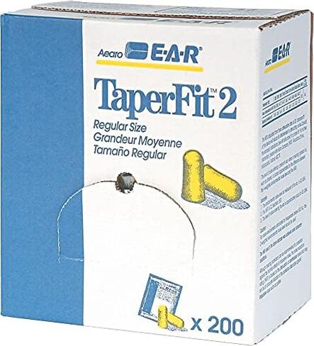 سدادات أذن 3M، 200/صندوق، E-A-R TaperFit2 312-1219، غير سلكية، للاستعمال مرة واحدة، رغوة، NRR 32، للحفر، والطحن، والتصنيع الآلي، والنشر، والصنفرة، واللحام، زوج واحد/كيس بولي in Saudi Arabia
