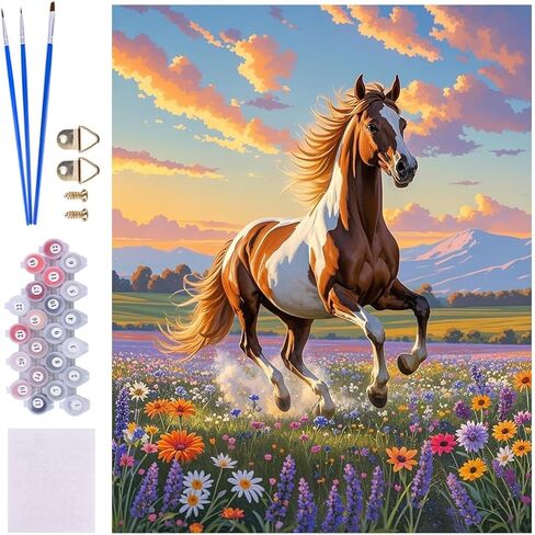 ACIOPPL Paint by Numbers for Adults Beginner Colorful Animal DIY Acrylic Painting Kits Animal Wolf Oil Painting by Number Kit Acrylic Paint Canvas Set for Home Wall Decor Colorful Wolves 16 x 20 Inch in Saudi Arabia