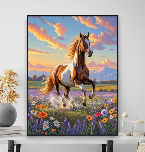 ACIOPPL Paint by Numbers for Adults Beginner Colorful Animal DIY Acrylic Painting Kits Animal Wolf Oil Painting by Number Kit Acrylic Paint Canvas Set for Home Wall Decor Colorful Wolves 16 x 20 Inch in Saudi Arabia
