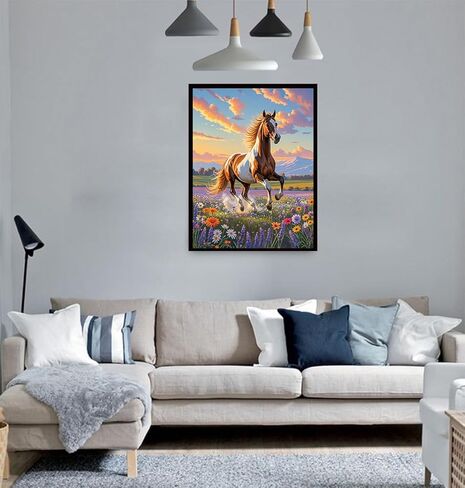ACIOPPL Paint by Numbers for Adults Beginner Colorful Animal DIY Acrylic Painting Kits Animal Wolf Oil Painting by Number Kit Acrylic Paint Canvas Set for Home Wall Decor Colorful Wolves 16 x 20 Inch in Saudi Arabia