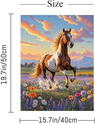 ACIOPPL Paint by Numbers for Adults Beginner Colorful Animal DIY Acrylic Painting Kits Animal Wolf Oil Painting by Number Kit Acrylic Paint Canvas Set for Home Wall Decor Colorful Wolves 16 x 20 Inch in Saudi Arabia