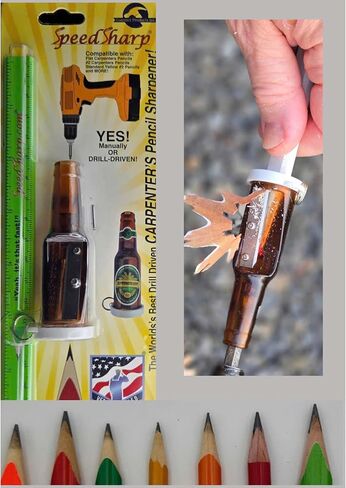 Drill-Powered Carpenter Pencil Sharpener – Fast, Accurate, Heavy-Duty Tool for Pros & DIYers in Saudi Arabia