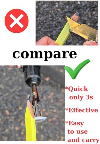 Drill-Powered Carpenter Pencil Sharpener – Fast, Accurate, Heavy-Duty Tool for Pros & DIYers in Saudi Arabia