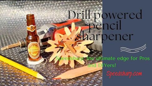 Drill-Powered Carpenter Pencil Sharpener – Fast, Accurate, Heavy-Duty Tool for Pros & DIYers in Saudi Arabia