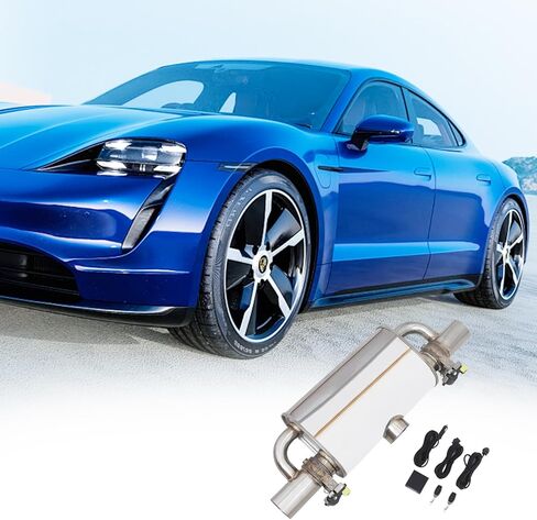 كاتم صوت صمام العادم 3 بوصات، 3 بوصات ID إلى 3 بوصات OD Performance T Box Muffler Valve Controller Kit صمامات كهربائية مركزية في مخرج مزدوج (نمط T، 3 بوصة / 76 مم) in Kuwait