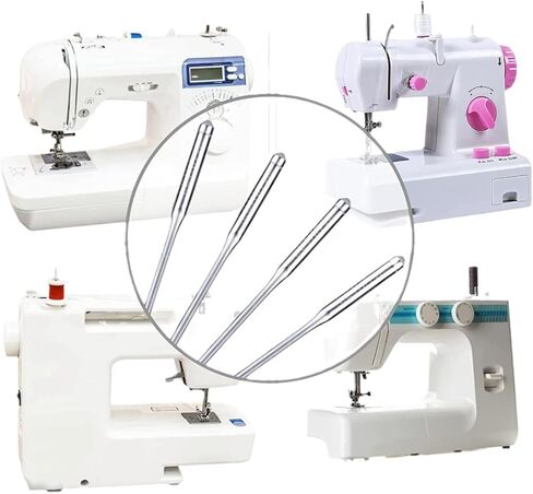 50 PCS Universal Sewing Machine Needles, Compatible with Singer, Brother, Janome, Varmax, Sizes 65/9, 75/11, 90/14, 100/16, 110/18 in Saudi Arabia