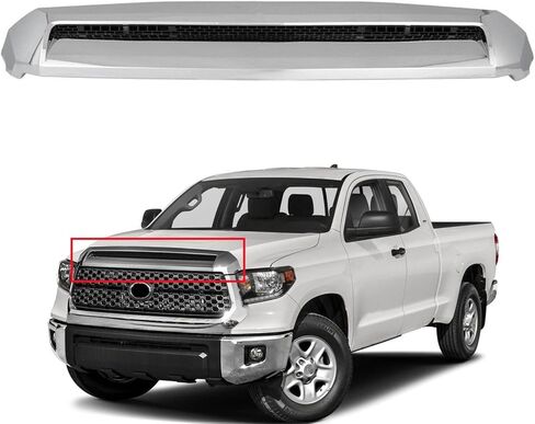 غطاء محرك السيارة العلوي الأمامي مناسب لـ 2014-2021 Toyota Tundra 14-21 Tundra Grill استبدال غطاء محرك السيارة العلوي (كروم) in Kuwait