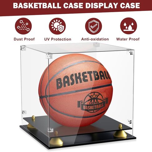 2 Packs Baseball Display Case, Leffis Baseball Holder Display Case, Acrylic UV Protected Baseball Case for Display, Baseball Display Case for Autographed Baseball in Kuwait