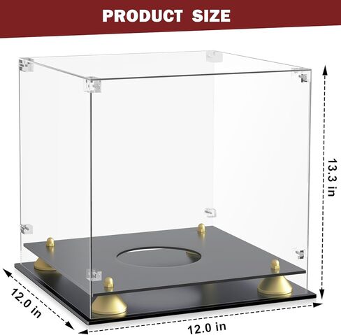2 Packs Baseball Display Case, Leffis Baseball Holder Display Case, Acrylic UV Protected Baseball Case for Display, Baseball Display Case for Autographed Baseball in Kuwait