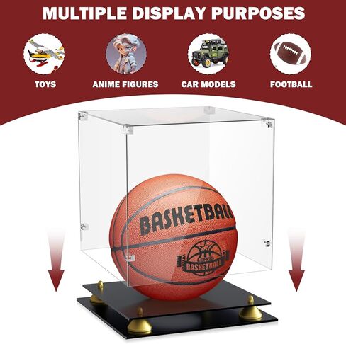 2 Packs Baseball Display Case, Leffis Baseball Holder Display Case, Acrylic UV Protected Baseball Case for Display, Baseball Display Case for Autographed Baseball in Kuwait