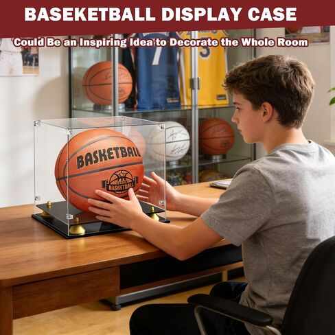 2 Packs Baseball Display Case, Leffis Baseball Holder Display Case, Acrylic UV Protected Baseball Case for Display, Baseball Display Case for Autographed Baseball in Kuwait