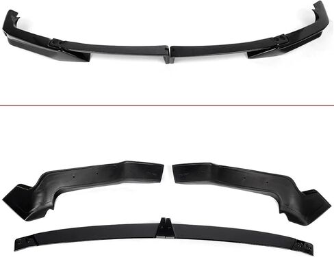 STSEV01 ممتص الصدمات الأمامي للشفاه مناسب لسيارة BMW X5 G05 LCI 2024 2025 2026 (M Sport فقط)، 4 قطع طقم جسم الذقن لسد الهواء ملحقات الشفاه السفلية باللون الأسود اللامع in Kuwait