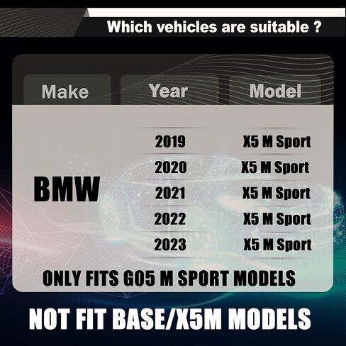 STSEV01 ممتص الصدمات الأمامي للشفاه مناسب لسيارة BMW X5 G05 LCI 2024 2025 2026 (M Sport فقط)، 4 قطع طقم جسم الذقن لسد الهواء ملحقات الشفاه السفلية باللون الأسود اللامع in Kuwait