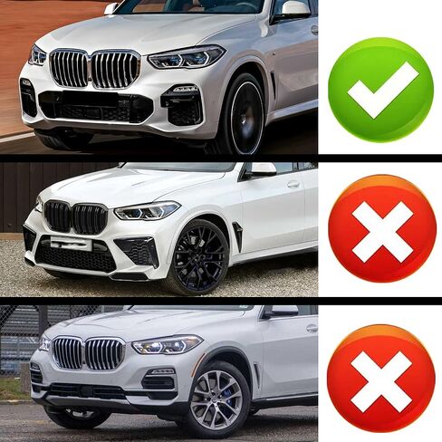 STSEV01 ممتص الصدمات الأمامي للشفاه مناسب لسيارة BMW X5 G05 LCI 2024 2025 2026 (M Sport فقط)، 4 قطع طقم جسم الذقن لسد الهواء ملحقات الشفاه السفلية باللون الأسود اللامع in Kuwait